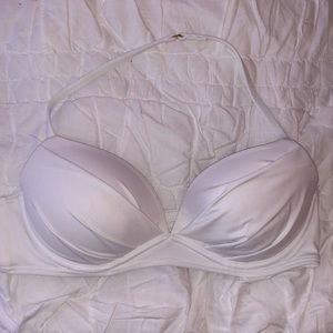 Victoria’s Secret White Halter Bikini Top